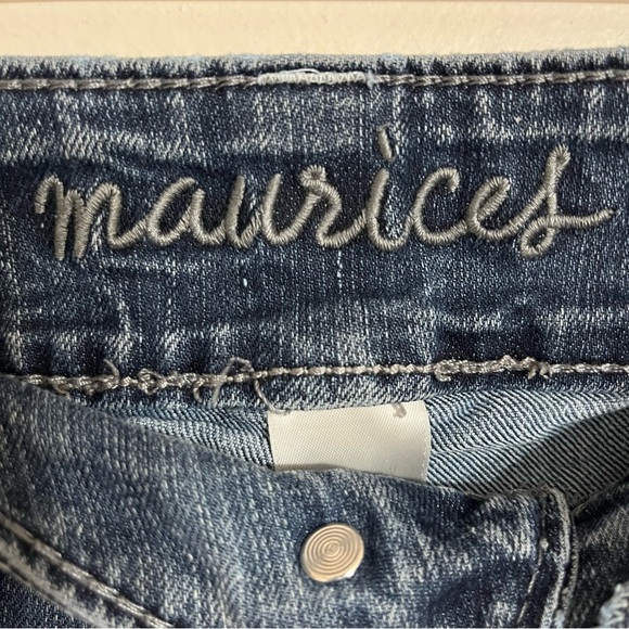 MAURICES DARK WASH DENIM PULL-ON JEGGING JEANS WOMENS SIZE SMALL REGULAR - Picture 4 of 10